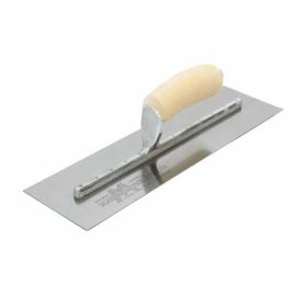 Marshalltown 15309 16 X 4 SS Finishing Trowel Curved Wood Handle