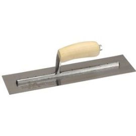 Marshalltown MXS64SS 14" x 4"  Finishing Trowel Curved Wood Handle