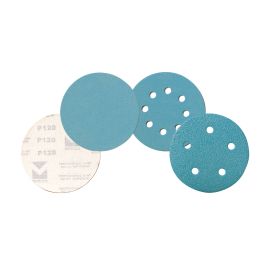 Mercer Abrasives 5928060 60C Grit 5-in. Premium Aqua Hook and Loop 8-Holes - 50/box