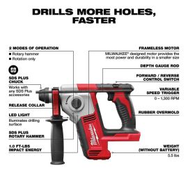 Milwaukee 2612-20 M18 Cordless 5/8" SDS Plus Rotary Hammer Bare Tool