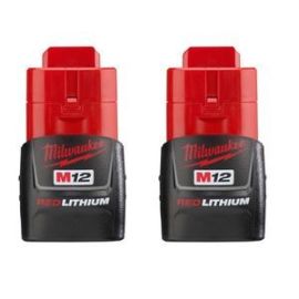 Milwaukee 48-11-2411 M12 REDLITHIUM Compact Battery - Two Pack