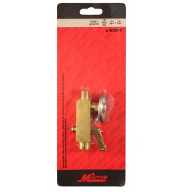 Milton S-638-1 1/4" NPT Flow Control Valve with Dial Gauge