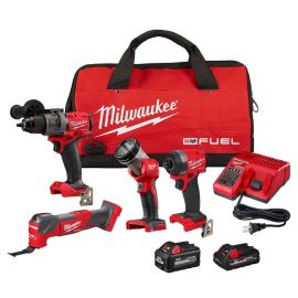 Milwaukee 3698-24MT M18 FUEL 18V Lithium-Ion Brushless Cordless Combo Kit (4-Tool)