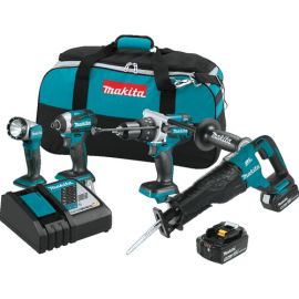 Makita XT450T 18V LXT Brushless Li-Ion 4 PC. Cordless Combo Kit (5.0Ah)