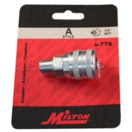 Milton 775 A-Style Coupler 1/4-inch MNPT