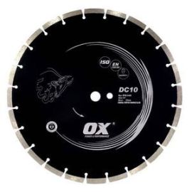 OX OX-DC10-10 Standard General Purpose 10'' Diamond Blade - 3/8'' Segment Height - DM-7/8'' - 5/8'' bore