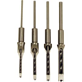 Powermatic 1791096 Premium Mortise Chisel and Bit, Set of 4 (1/4", 5/16", 3/8", 1/2")