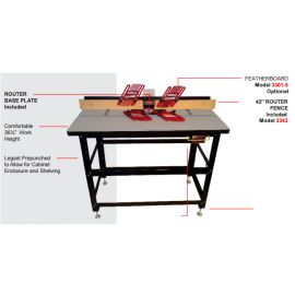 Rousseau 3551 Super Size Heavy Duty Router Table