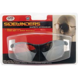  SAS Safety 541-0010 Sidewinder Eyewear with Clamshell, Clear Lens/Black Frame