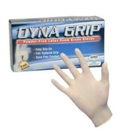 SAS Safety 650-1002, Medium, Powder-Less, Dyna Grip Latex Gloves (100 Box)