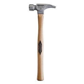 Stiletto TI16SS 16oz Musclehead Ti Smooth Face Hammer with 18In Straight Hickory Handle