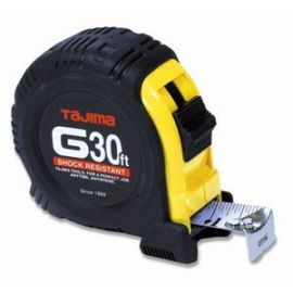 Tajima GL-30BW Standard scale 30 ft x 1 inch Steel Blade Tape Measure