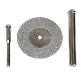 Big Horn 19393 1-5/8-Inch 100 Grit Diamond Wheel with 1/4 Inch & 1/8 Inch Shank Mandrel