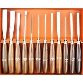 Big Horn 22410 12 Pc Woodcarving Set /Wood Box