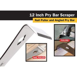 Titan 11511 12 inch 12-in-1 Multi-Purpose Pry Bar