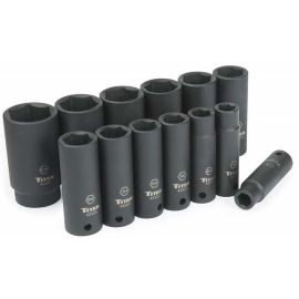 Titan 42313 13-pc SAE Deep Impact Socket Set - 1/2-in.