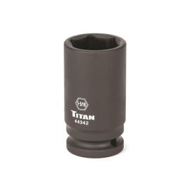 Titan 44342 1-5/16 in. 3/4 in. Drive Deep Impact Socket