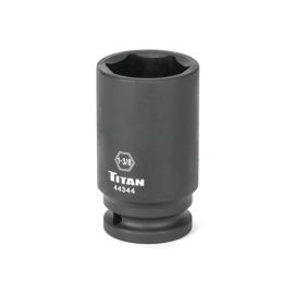 Titan 44344 1-3/8In 3/4In Dr. 6pt Deep Impact Socket