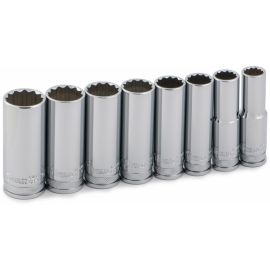 Titan 62600 8pc.  SAE 12pt Socket Set - 1/2in Drive