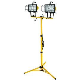 Voltec 08-00211 2-500 (1000) WATT HALOGEN WORK LIGHT WITH 6' STAND