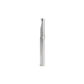 Amana Tool 51643 CNC SC Spiral O Single Flute, Aluminum Cutting 3/8 D x 1-3/8 CH x 3/8 SHK x 3-1/2 Inch Long Up-Cut Router Bit with Mirror Finish