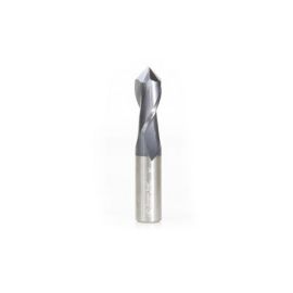 Amana Tool 51655 CNC Solid Carbide 90 Deg V Spiral with AlTiN Coating for Steel & Stainless Steel 7/16 D x 1 CH x 7/16 SHK x 2-1/2 Inch Long Up-Cut Drill/Router Bit/End Mill