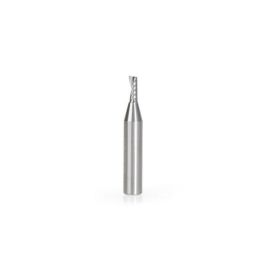 Amana Tool 51373 CNC SC Spiral O Single Flute, Aluminum Cutting 1/8 D x 5/16 CH x 1/4 SHK x 1-1/2 Inch Long Up-Cut Router Bit with Mirror Finish