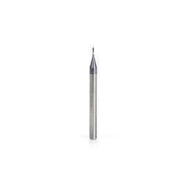 Amana Tool 51722 Mini SC Spiral for Steel, Stainless Steel & Composites, AlTiN Coated 0.025 D x 0.075 CH x 1/8 SHK x 1-1/2 Inch Long Up-Cut 4-Flute Square End Router Bit/End Mill
