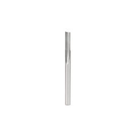 Amana Tool HSS1505 Plastic Cutting, Single Straight O Flute 1/4 D x 3/4 CH x 1/4 SHK x 3-1/4 Inch Long High Speed Steel (HSS) Router Bit