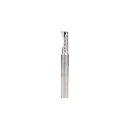 Amana Tool 51378 CNC SC Spiral O Single Flute, Aluminum Cutting 3/8 D x 1 CH x 3/8 SHK x 3 Inch Long Up-Cut Router Bit with Mirror Finish