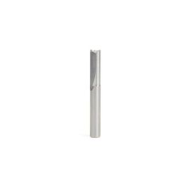 Amana Tool 43607 Solid Carbide Double Straight V Flute, Plastic Cutting 1/4 D x 3/4 CH x 1/4 SHK x 2 Inch Long Router Bit
