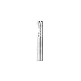 Amana Tool 51644 CNC SC Spiral O Single Flute, Plastic Cutting 1/2 D x 1-3/8 CH x 1/2 SHK x 3-1/2 Inch Long Up-Cut Router Bit with Mirror Finish