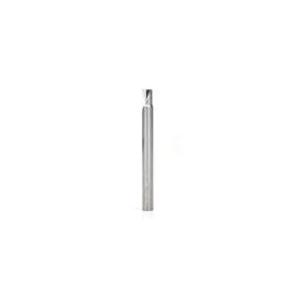Amana Tool 57304 Metric SC Spiral O Single Flute, Aluminum Cutting 6 D x 8 CH x 6 SHK x 64mm Long Up-Cut ?Router Bit with Mirror Finish