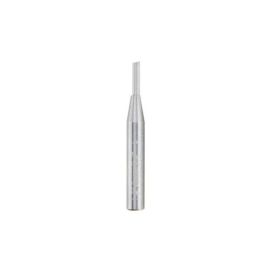 Amana Tool 43700 Solid Carbide Single Flute Straight Plunge High Production 1/8 D x 7/16 CH x 1/4 Inch x 2 Inch Long SHK Router Bit