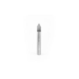 Amana Tool 45765 Solid Carbide 60 Degree Engraving 0.030 Tip Width x 1/4 SHK x 2 Inch Long Signmaking Router Bit