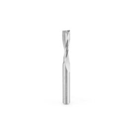 Amana Tool 46248 CNC Solid Carbide Spiral Plunge for Solid Wood 1/4 D x 1 Inch CH x 1/4 SHK x 2-1/2 Inch Long Up-Cut Router Bit