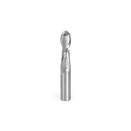 Amana Tool 46387 Solid Carbide Double Flute Up-Cut Ball Nose Spiral 3/8 R x 3/4 D x 2-1/2 CH x 3/4 SHK x 5 Inch Long Router Bit