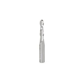 Amana Tool 46425 Solid Carbide Up-Cut Spiral Ball Nose 3/32 Radius x 3/16 Dia x 3/4 Cut Height x 1/4 Shank x 2 Inch Long x 2 Flute Router Bit with High Mirror Finish