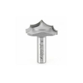 Amana Tool 49574 Carbide Tipped Plunge Ovolo with Center Point Style B 19/32 R x 1-5/8 D x 23/32 CH x 1/2 Inch SHK Router Bit