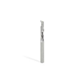 Amana Tool 51407 CNC SC Spiral O Single Flute, Plastic Cutting 1/4 D x 1-1/4 CH x 1/4 SHK x 3 Inch Long Up-Cut Router Bit with Mirror Finish