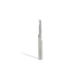 Amana Tool 51442 CNC SC Spiral O Single Flute, Plastic Cutting 3/16 D x 7/8 CH x 1/4 SHK x 2-1/2 Inch Long Up-Cut Router Bit with Mirror Finish