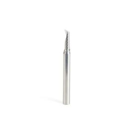 Amana Tool 51494 Metric SC Spiral O Single Flute, Aluminum Cutting 5 D x 16 CH x 6 SHK x 63mm Long Up-Cut ?Router Bit with Mirror Finish
