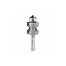 Amana Tool 51568 Carbide Tipped Bullnose 1/8 R x 3/4 D x 3/4 CH x 1/4 Inch SHK w/ Lower Ball Bearing Router Bit
