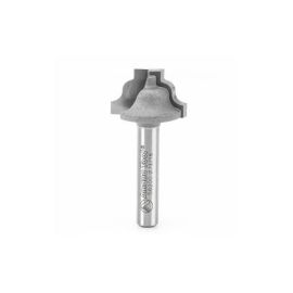 Amana Tool 56200 Carbide Tipped Plunging Ogee Stile 1/8 R x 13/16 D x 17/32 CH x 1/4 Inch SHK Router Bit