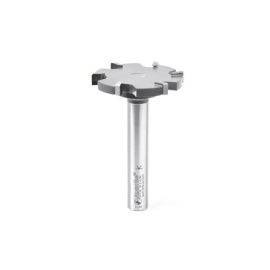 Amana Tool 57136 Carbide Tipped Countertop Countertop Trim 6 Wing Solid Surface 2-1/16 D x 1/4 CH x 1/2 Inch SHK Router Bit