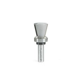 Amana Tool 57142 Carbide Tipped Solid Surface Top Mount Bowl 14 Deg Angle x 1-1/8 Inch D x 1 CH x 1/2 SHK Router Bit