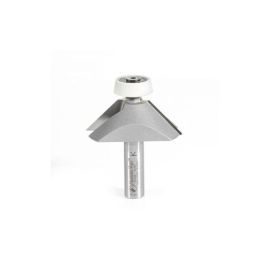 Amana Tool 57163 Carbide Tipped Lansen Stainless Steel Edge Sink Solid Surface 45 Deg Bevel x 2-3/8 D x 13/16 CH x 1/2 Inch SHK Router Bit