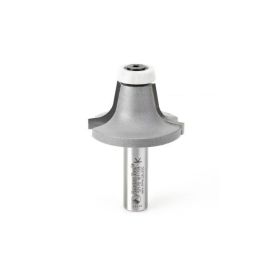 Amana Tool 57170 Carbide Tipped Round Over with Ultra-Glide Radius Bearing Solid Surface 1-7/8 D x 1 Inch CH x 10 Deg x 3/8 R x 1/2 SHK Router Bit