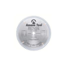 Amana Tool 610800 Carbide Tipped Trim 10 Inch D x 80T ATB, 10 Deg, 5/8 Bore, Circular Saw Blade