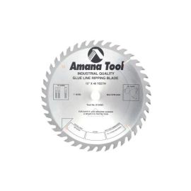 Amana Tool 612401 Carbide Tipped Glue Line Ripping 12 inch D x 40T TCG, 22 Deg, 1 Inch Bore, Circular Saw Blade